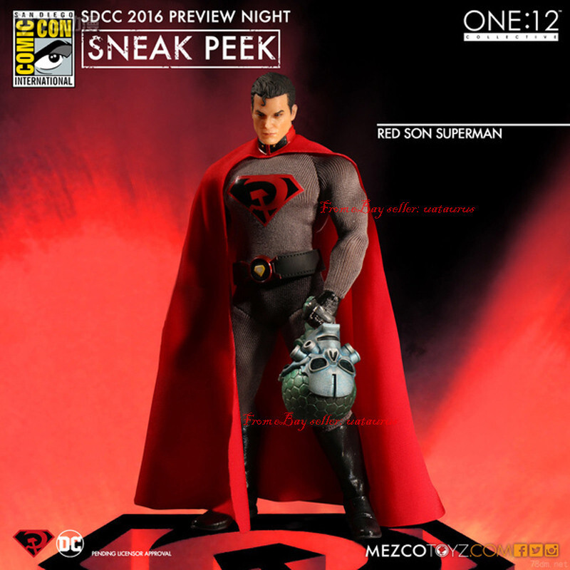 mezcoone:12collective レッド・サン Mezco toyz 1/12 Red Son Superman Action Figure In Stock New Toys
