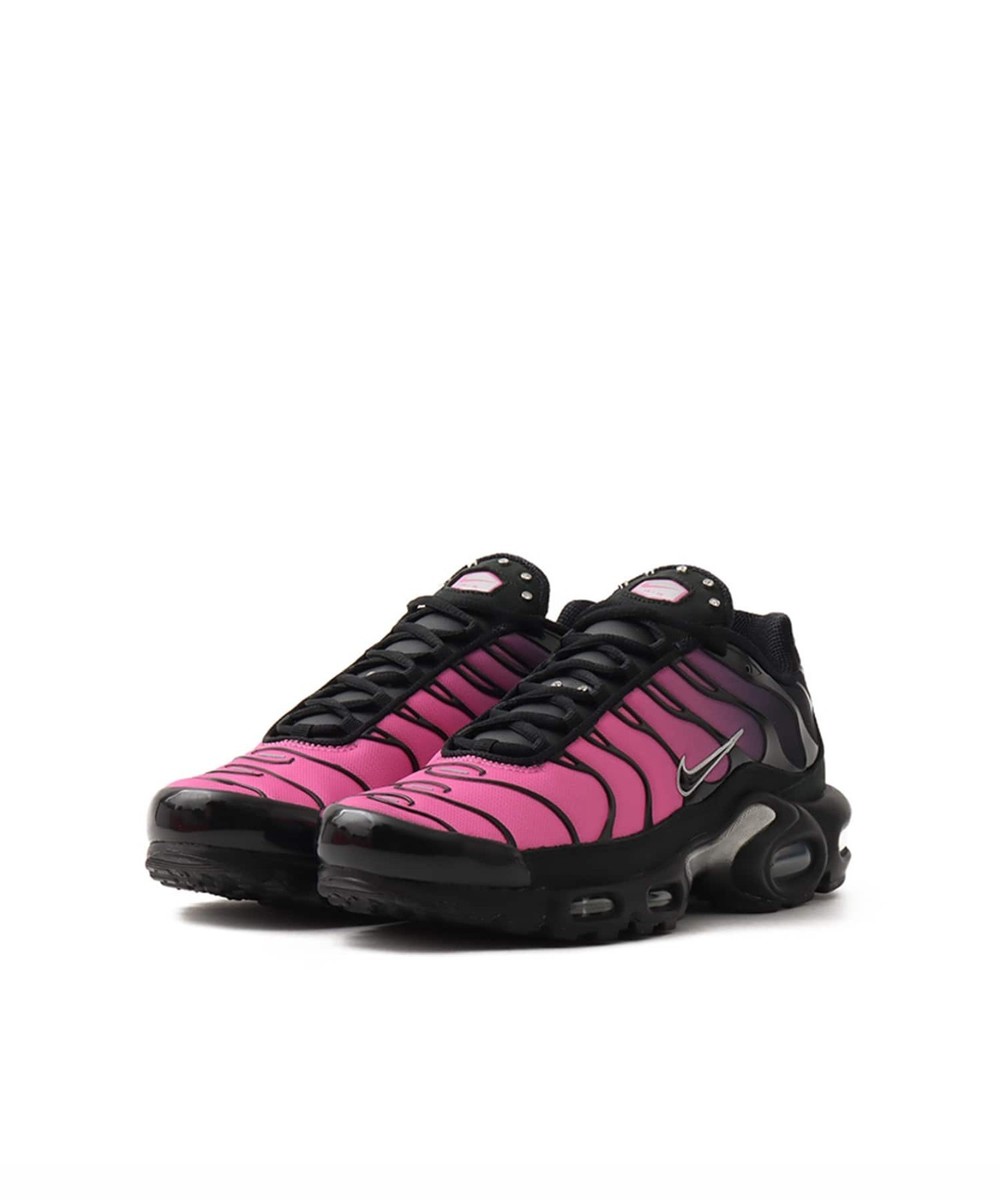 NIKE Women's Air Max Plus IQ0280-010 Black Peony Metallic Silver