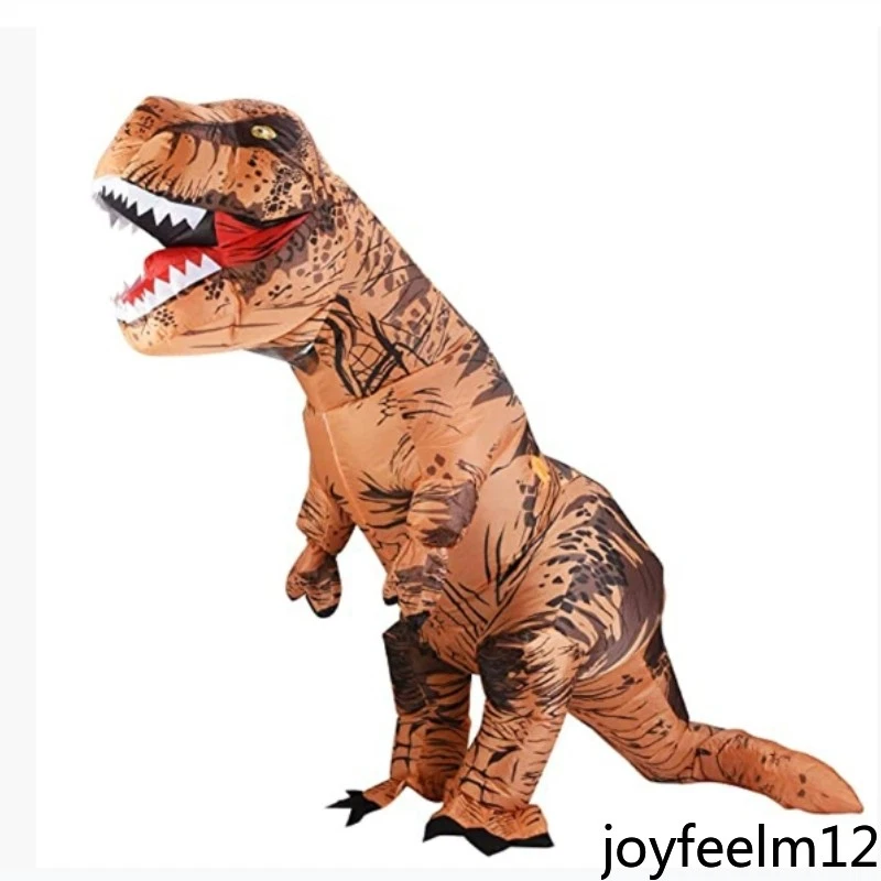 恐龙充气服装成人/儿童套装套装万圣节角色扮演派对 — 第 3/4 张图片