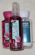 Bath Body Works Hello Beautiful Travel Trio Fragranc Mist, Shwer Gel Lotion