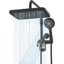 Filtered Shower Head W/ Handheld Spray Combo 12 inch High Pressure Rainfall