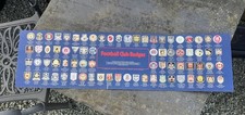 Vintage Esso Football Club Foil Badges -  Fold-Out Collector Board