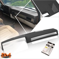 For 81-91 Chevy Gmc Ckrv Pickup Suburban Molded Dashboard Overlay Cap Black