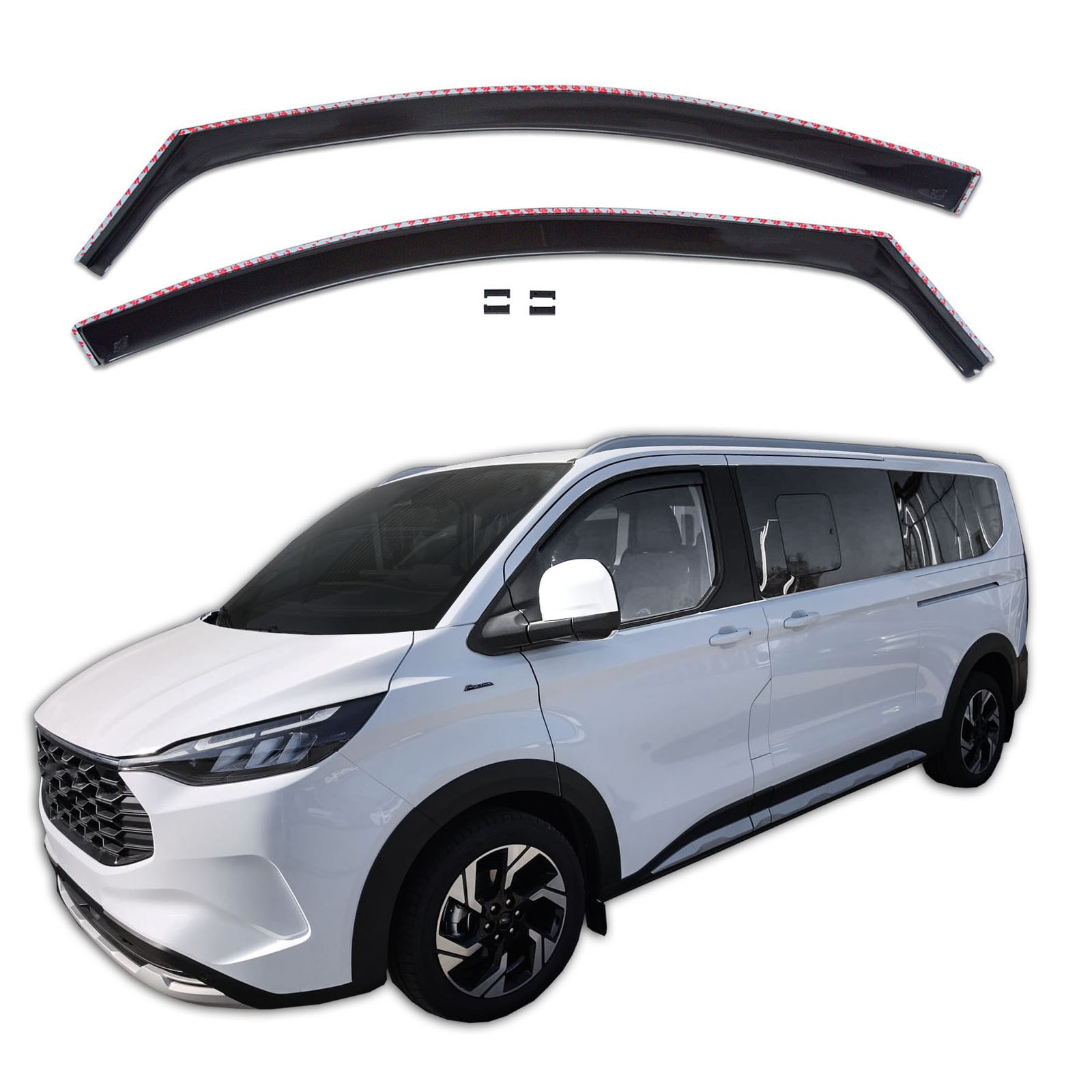 Déflecteurs d'air VW Transporter T7 anti pluie et bruit pour vitres avant de fourgon