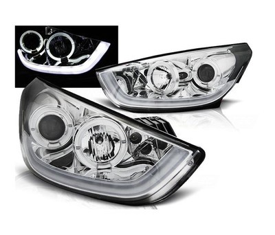 faros para hyundai tucson ix35 2010 2011 2012 2013 tubo luz cromo lhd - Picture 1 of 1