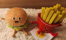 Figurines feutre CHEESEBURGER & FRIES 2025 Target Sun Squad neuves avec étiquettes 