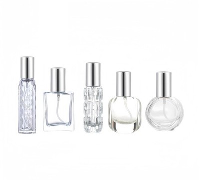 5 Pcs 10ml 15ml Silver Glass Perfume Atomizer,Small Empty Refillable Perfume ...