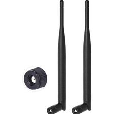 Dual Band WiFi Antenna 2-Pack, 6dBi Omni-Directional RP-SMA for Enhanced Signal