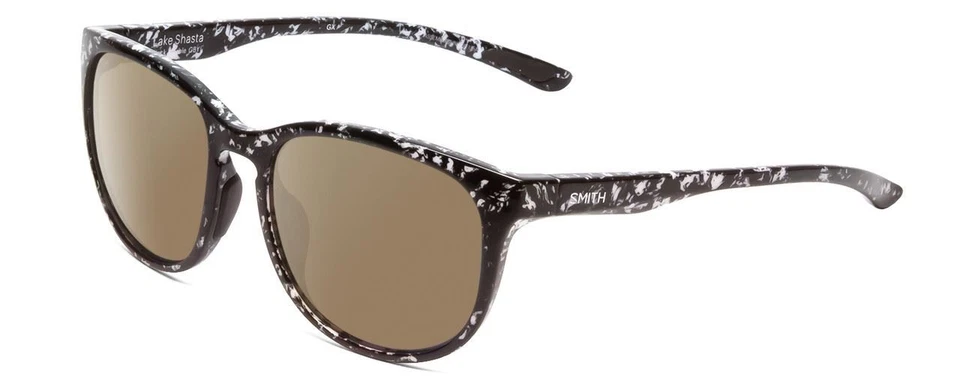 Smith Optics Lake Shasta Unisex Cateye Polarized Sunglasses in Black Marble 56mm - Image 3 of 4