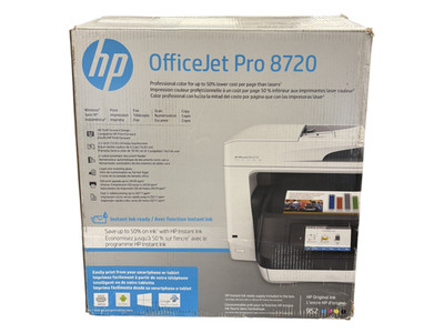HP OfficeJet Pro 8720 All-In-One Ink Jet Printer