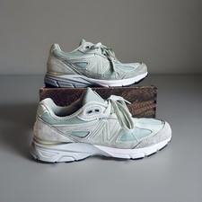 New Balance 990 Suede Sneakers Shoes Low Top Lace-up Trainers Womens 7.5 Green