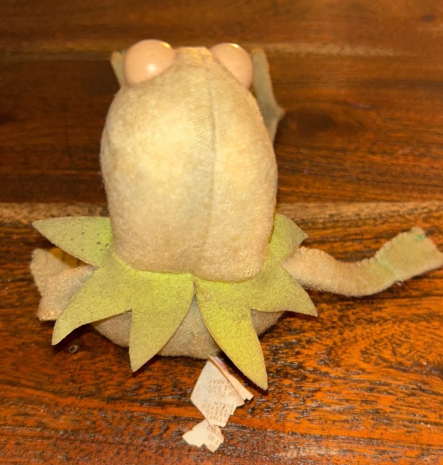 De colección 1979 KERMIT THE FROG Muppet Sad Beanbag Peluche Fisher Price Juguete 864 RARO Foto 3 de 4