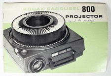 KODAK CAROUSEL 800 PROJECTOR MANUAL
