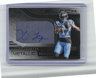 2025 Panini Black #MMK-XLE Xavier Legette Metallic Marks #/240