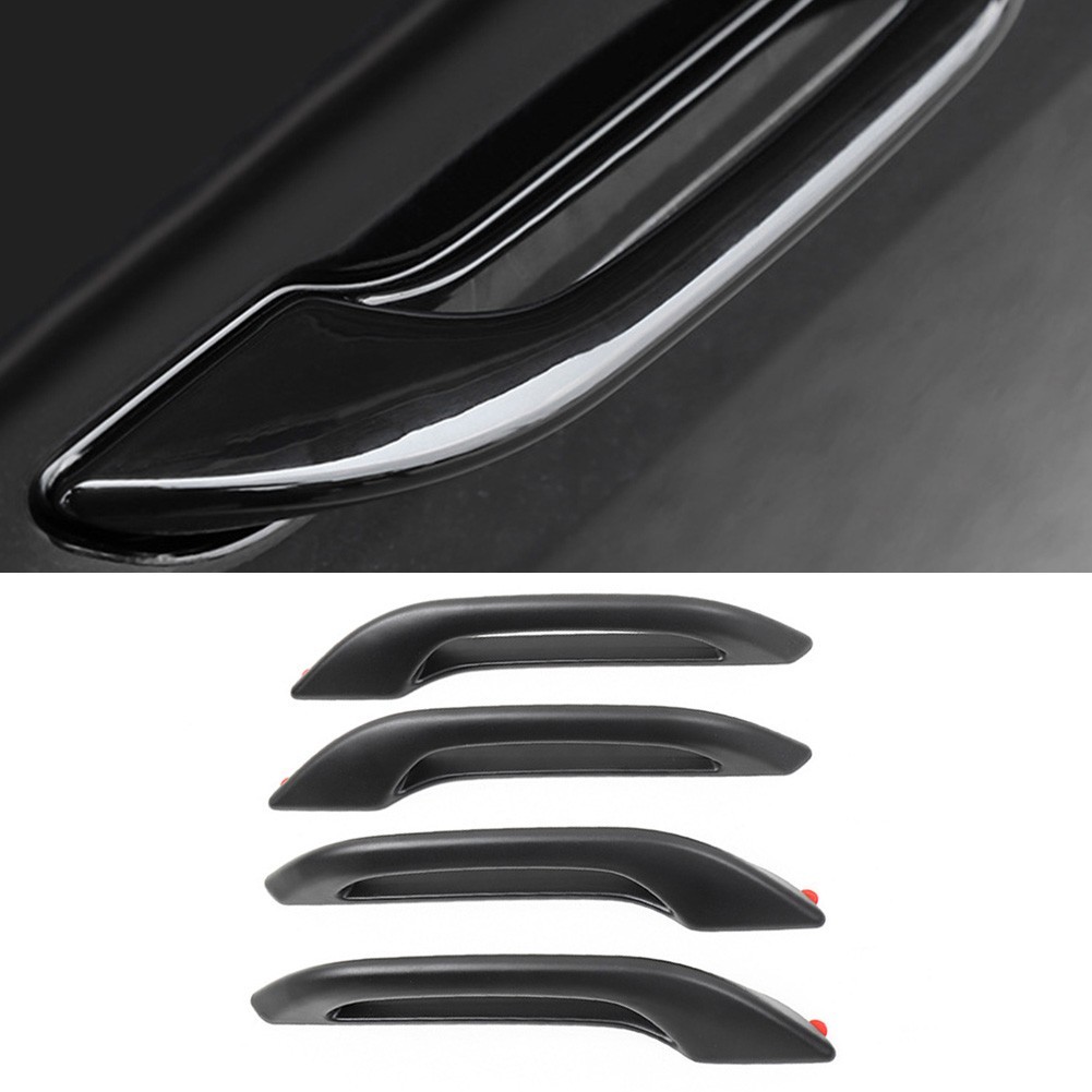 For Tesla Model Y and 3 Easy Install Door Handle Covers in Matte Black