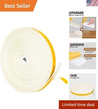 Versatile 33ft Foam Gasket Seal Tape - White 1/2" x 1/16" for Home Protection