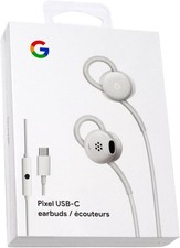 Google Earbuds Wired Headset USB-C, Comfortable Fit, Inline usb c, White
