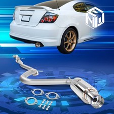 For 05-10 Scion Tc 2.4l I4 4 Muffler Burnt Tip Racing Catback Exhaust System
