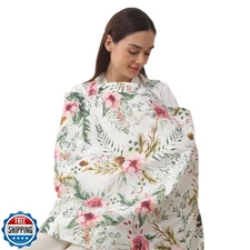 insular Nursing Cover for Breastfeeding, Infant Feeding Cover Breathable Cott