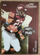 2003 Playoff Prestige - Draft Picks Lee Suggs #DP-6 /2003 (RC, SN) Virginia Tech