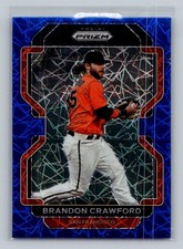 2022 Panini Prizm #83 Brandon Crawford Blue Velocity Prizm