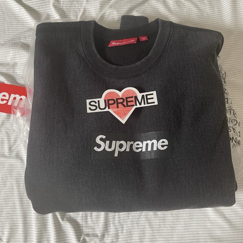 Supreme Washed Box Logo Crewneck Black Medium - IN HAND - Bild 2 von 13