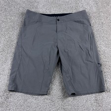 Fox Racing Shorts Mens 34 Gray Ranger Mountain Biking Stretch Belted Biker Trail