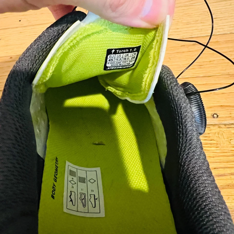 Sz: 11.5- Specialized Torch 1.0 Road Bike Shoes - EU sz: 45 - Image 3 of 4