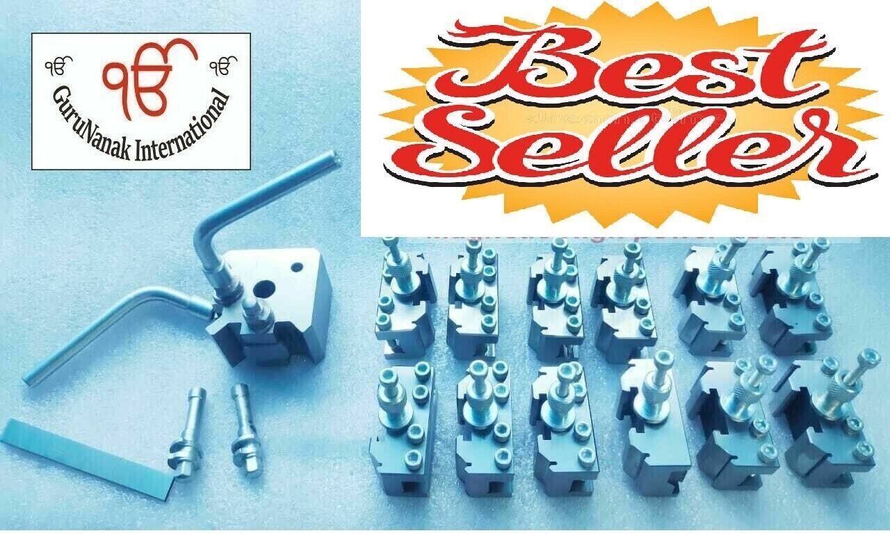 Quick Change Toolpost Set 13 Pcs Set T37 ML7 Lathe- Gurunanak international