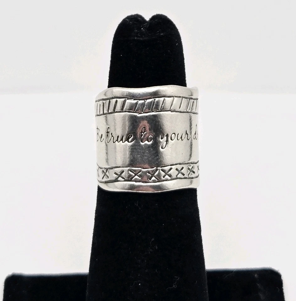 Anillo Silpada Plata de Ley 925 'Sé Fiel a Tus Sueños' Israel Talla 5 - 8,7 g Foto 4 de 4