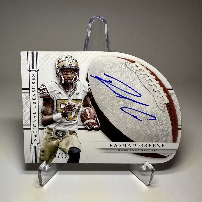 Panini 2015 National Treasures Rashad Greene FSU Auto 77/99 #27