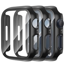 3-Pack Case with Tempered Glass Screen Protector for Apple Watch 41mm Series ...