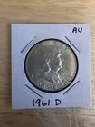 1961-D Denver Mint Silver Franklin Half