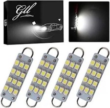 44mm 1.73 12-smd 1210 3528 Chip Rigid Loop Festoon Led Bulbs For Car Interior D