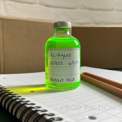 Cosplay Display Vial - Prop Re-Agent Serum / Reagent Laboratory Sample Phial