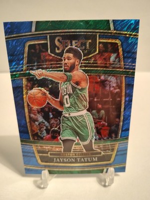 2021-22 Select Jayson Tatum #77 Blue Shimmer Boston Celtics