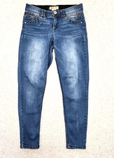 Democracy Jeans ab technology blue rinse stretch denim taper fit size 6