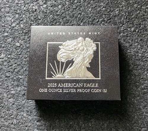 2025-S Proof American Silver Eagle In OGP with COA Last San Francisco Mint Eagle