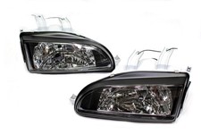 For 92-95 Honda Civic 234 Door Black Housing Clear Headlights W City Light For 92-95 Honda Civic 234 Door Black Housing Clear Headlights W City Light