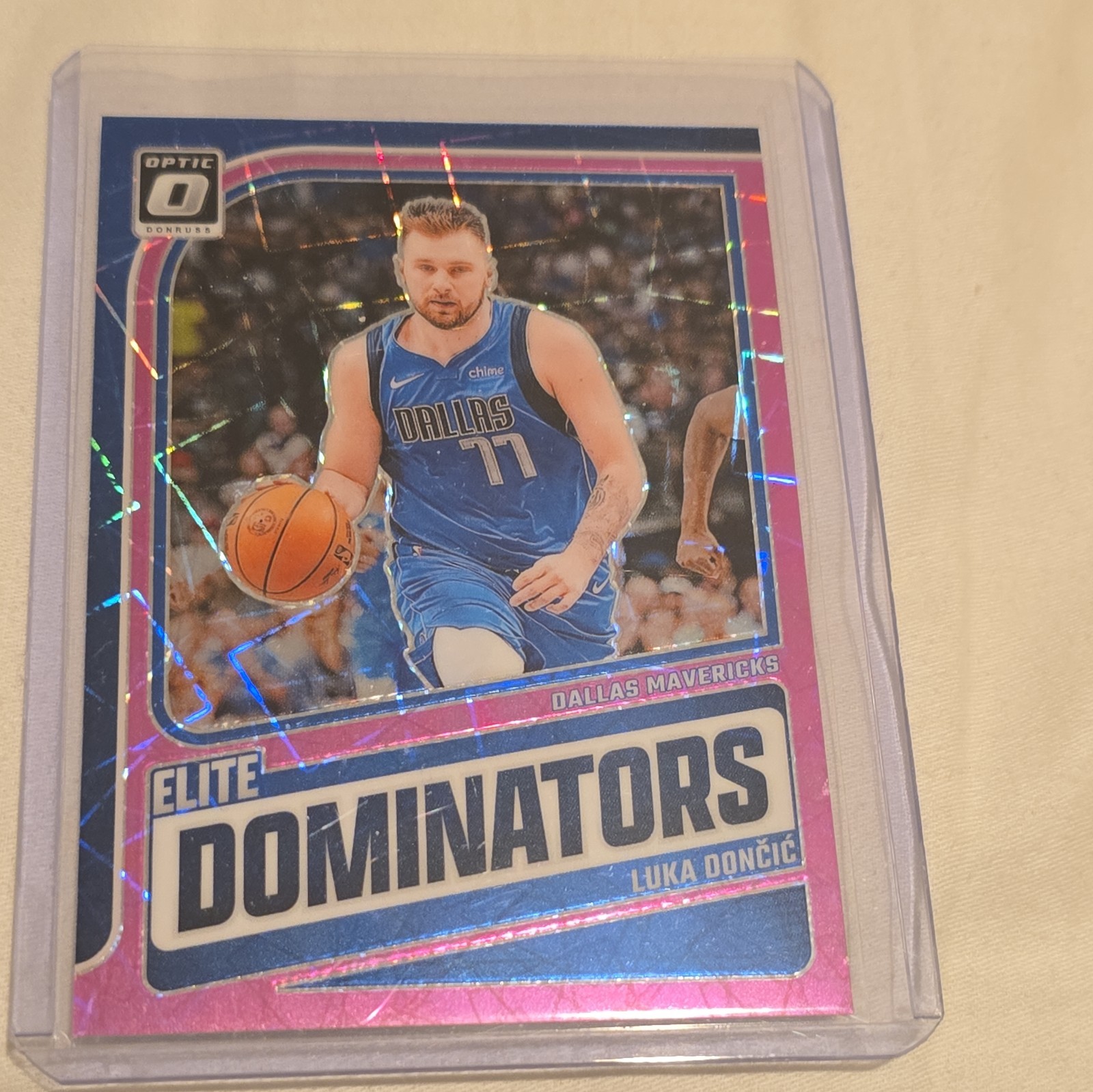 Luka Doncic 2024-25 Panini Donruss Optic Elite Dominators Pink Prizm/ 79