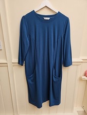  David Napier  Peacock Blue Green Dress Size 16