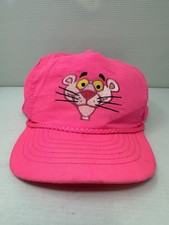 Gorra de cuerda promocional pantera rosa vintage gorra espalda a presión camionero neón años 90 talla única
