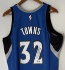 Karl-Anthony Towns #32 Signed Timberwolves Mitchell & Ness NBA Rookie Jersey BAS