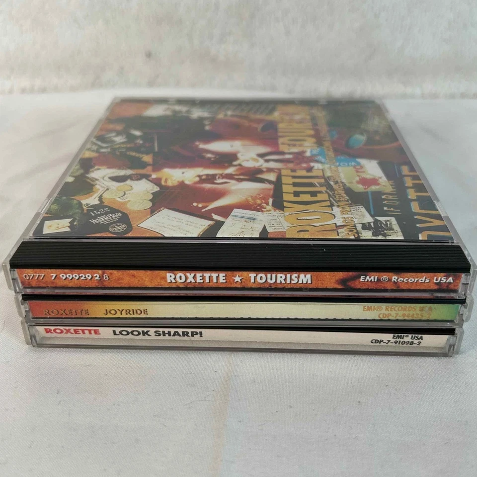 3 CD Lot Roxette Tourism Joyride Look Sharp! Pop Rock 80s 90s Music Collection — 第 2/4 张图片
