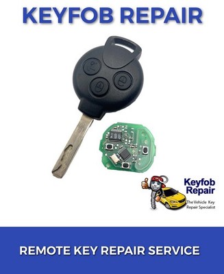 Smart Auto Fortwo 2007 - 2014 Fernbedienung Schlüsselanhänger Gehäuse Schale Ersatz Reparatur Reparatur
