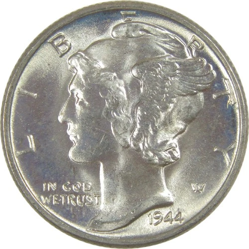 1944 Mercury Dime BU Choice Uncirculated Silver 10c Coin
