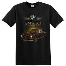 BMW 503 1956 Vintage Classic Car T Shirt Retro Red Coupe Collector Tee Gift Art