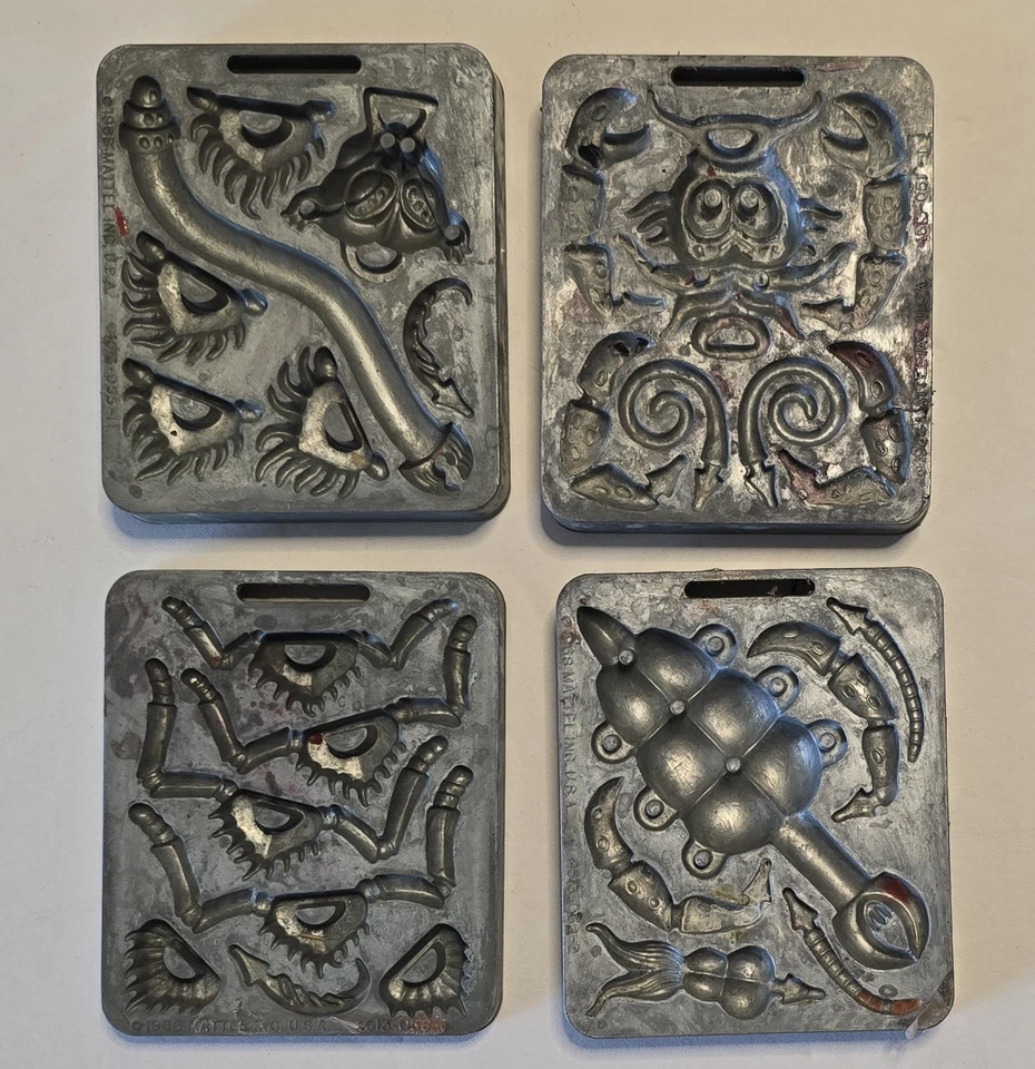 Mattel Triple Thingmaker Eeeeks 1968 vintage! Mini-Dragons Creepy Crawlers funciona Foto 2 de 4