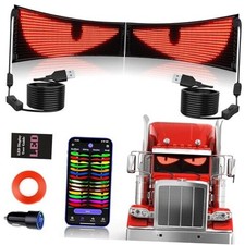 2PCS Synchronize Multiple Devil Eyes Light for Truck, 23''x5'' Full Color LED
