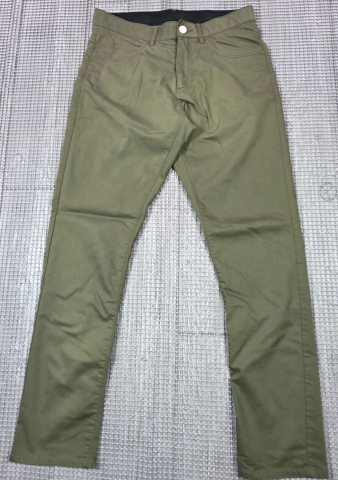 Nike Men Dri-FIT Repel 5-Pocket Slim Fit Golf Pants Green 30x30 Chinos - Image 2 of 4